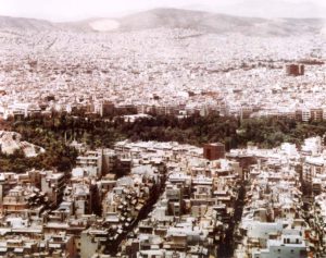 Vincenzo Castella: Rotterdam architecture buildings (2002). C- Print montado en plexiglas (125 x 154 cm) 