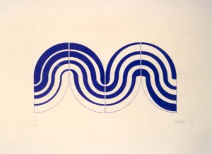 Tomás Asensio García: Sin título. Serigrafía (37,5 x 54 cm.)