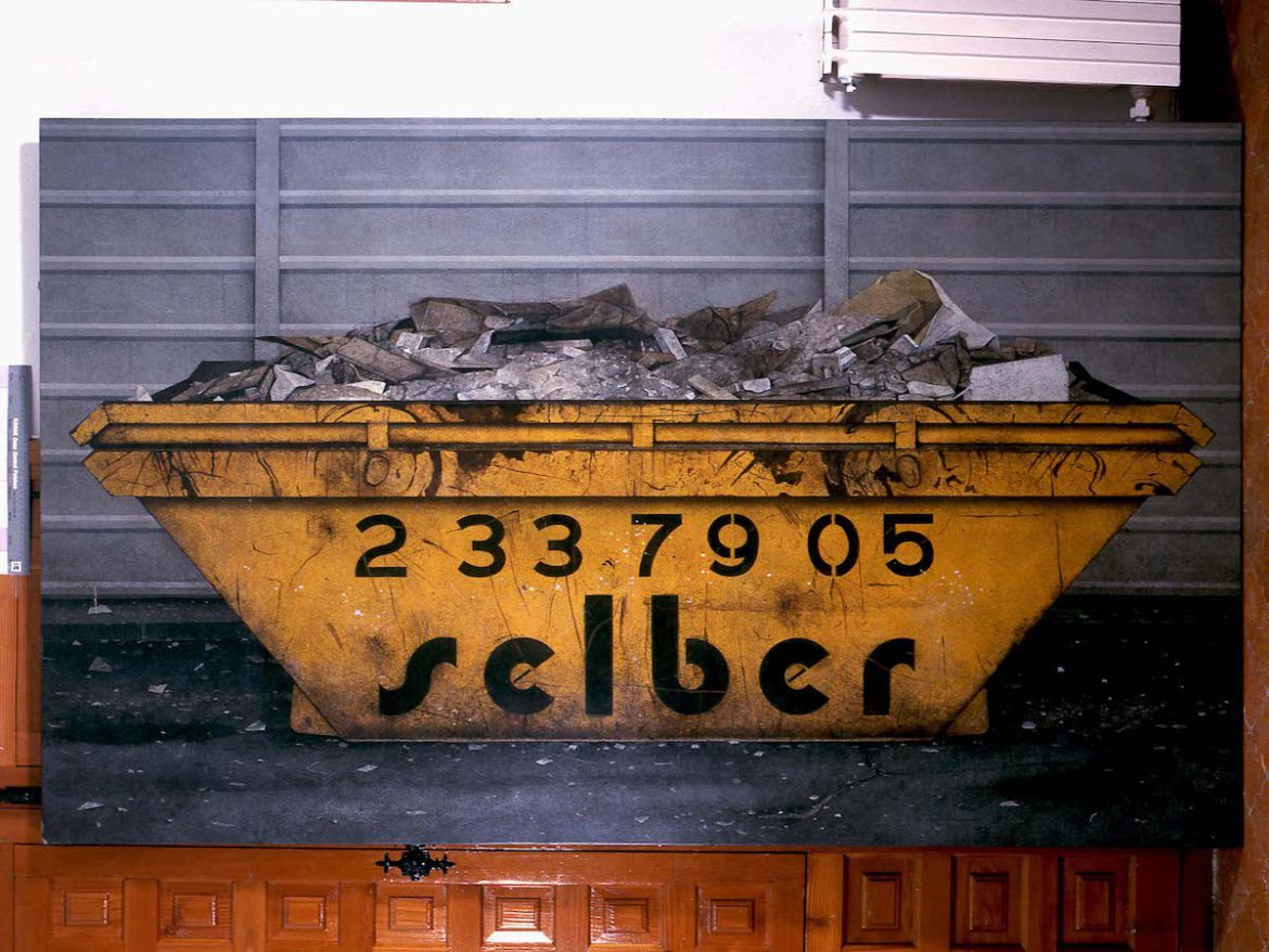 Guillermo Lledó: Selber (1975). Técnica mixta sobre tablex (121 x 199,4 cm)