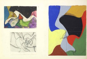 Equipo 57: París (1959-61). Dibujo y gouache sobre papel (34 x 50 cm)